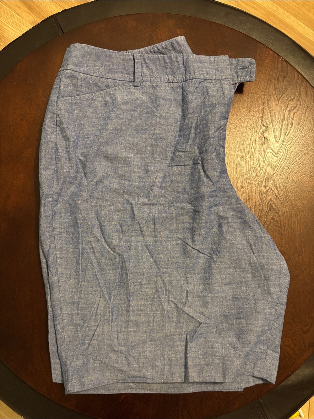 Talbots Light Blue Chambray Bermuda Shorts